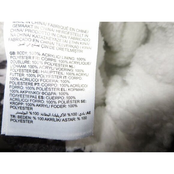 Timberland Prescott Gray Cable Knit Cap Fleece Lined Womens - Picture 5 of 7